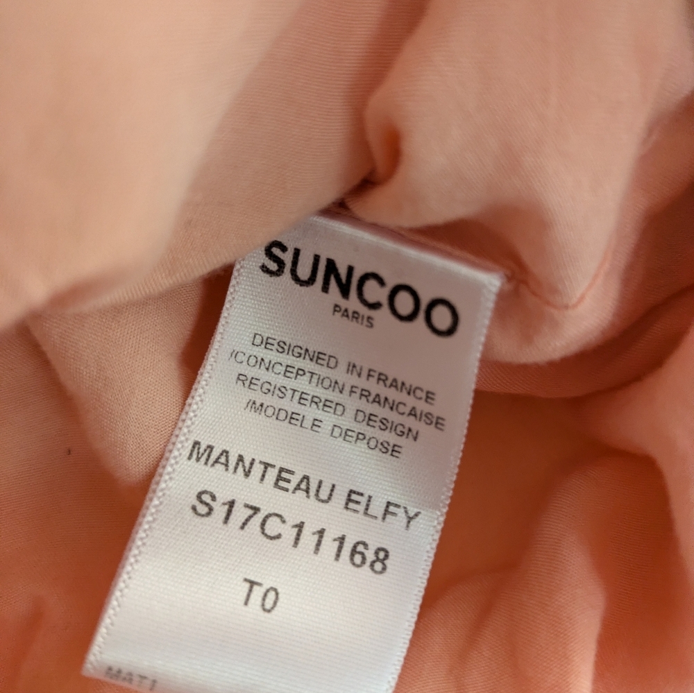 Suncoo Paris Women's Quilted Jacket Peachy Pink - Picture 8 of 10